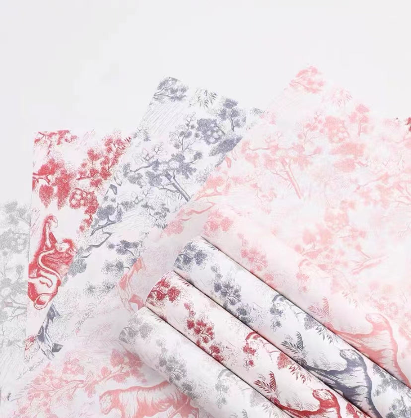 Pink and shop grey wrapping paper
