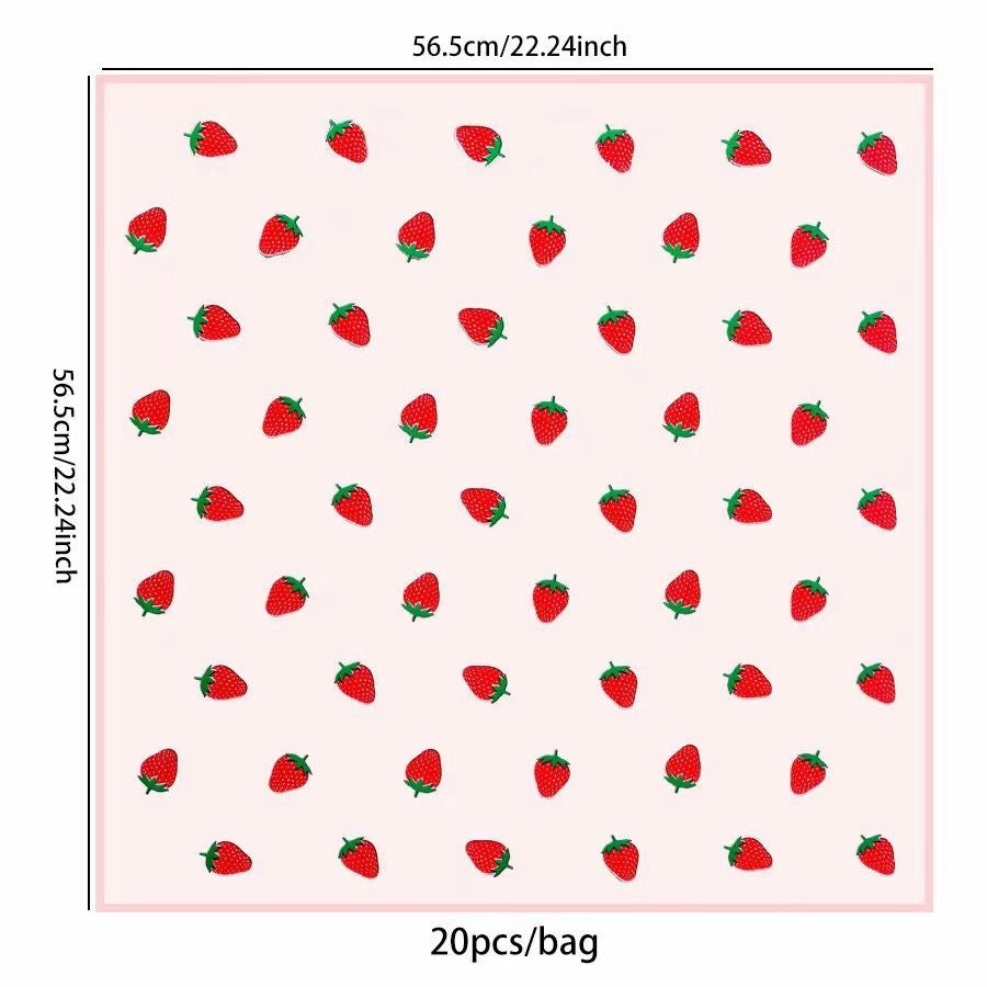 Foggy Strawberry Wrapping Paper