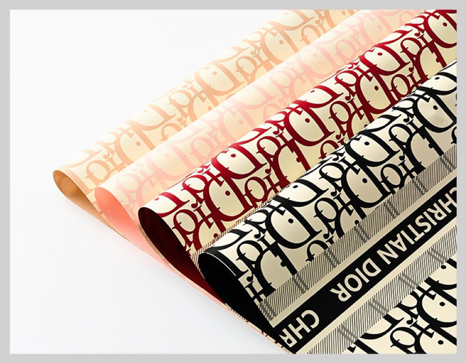 D Brand Wrapping Paper – theflowerroomsupply