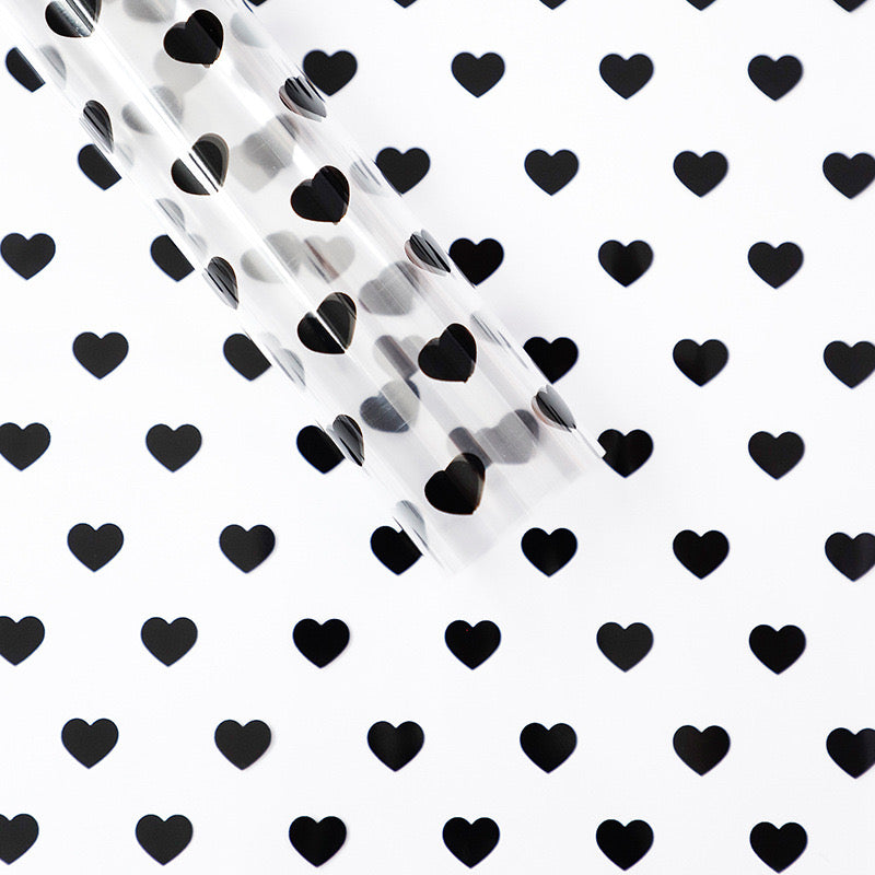 Little Heart Clear Wrapping Paper