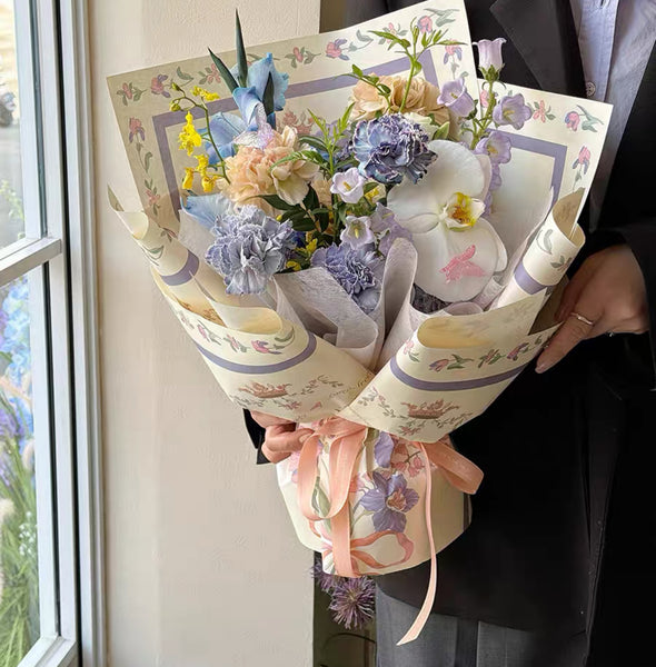 Royal Flower Wrapping Paper