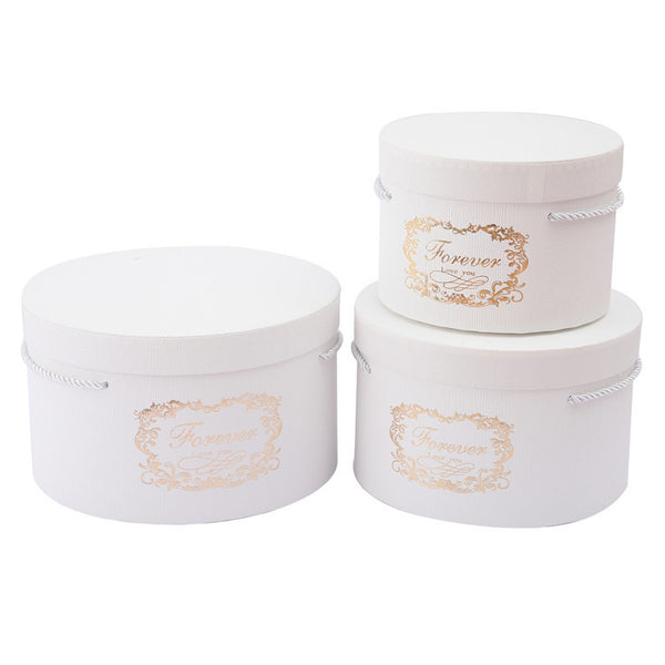 Round Hat Box Set of 3