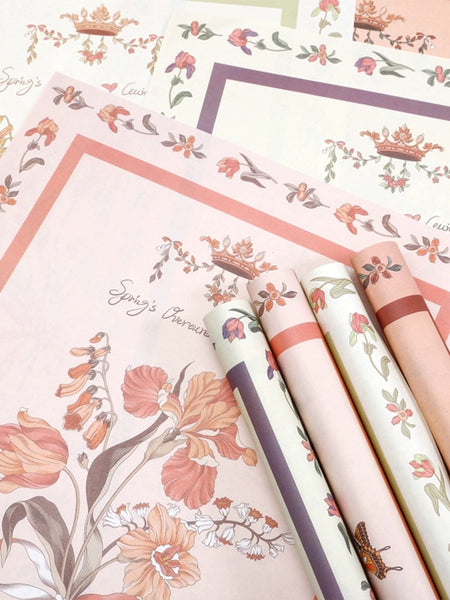 Royal Flower Wrapping Paper