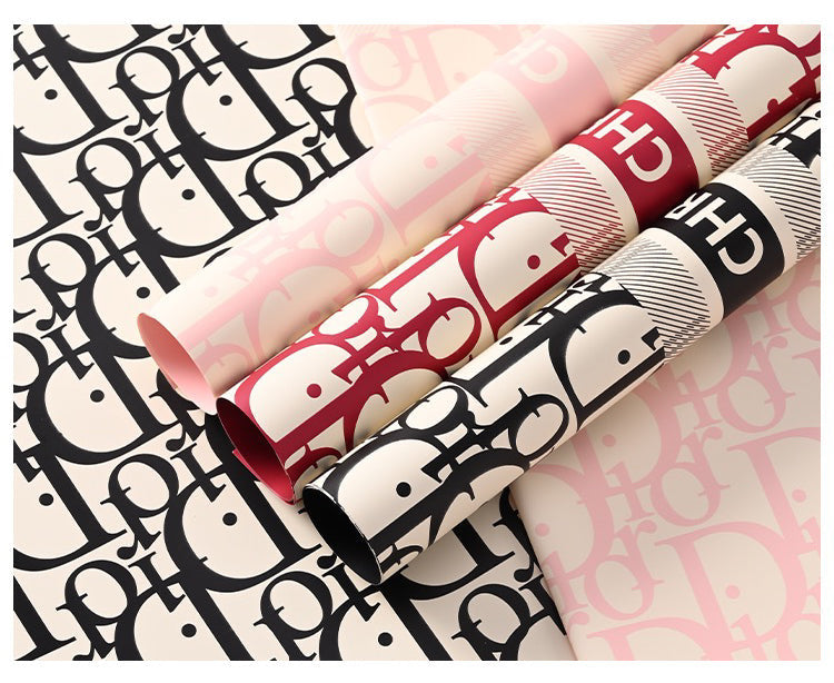 D Brand Wrapping Paper – theflowerroomsupply