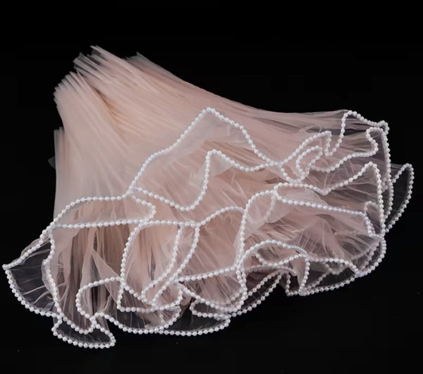 Mesh Wave Organza Wrapping