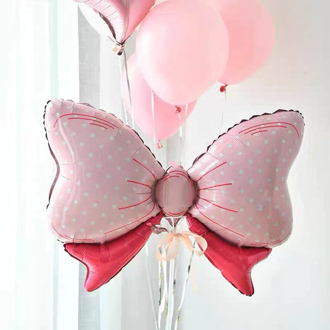 Pink Bow Foil Balloon