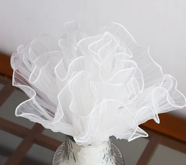 Mesh Wave Organza Wrapping