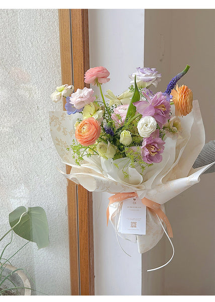 Light Floral Waterproof Wrapping Paper