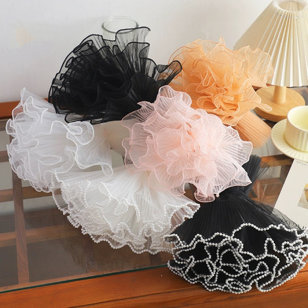 Mesh Wave Organza Wrapping