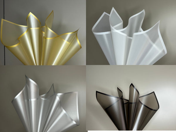 Colorful Edge Foggy Waterproof Wrapping Paper