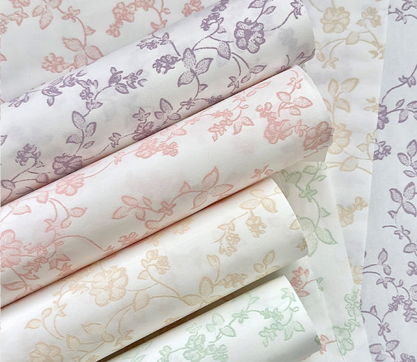 Light Floral Waterproof Wrapping Paper