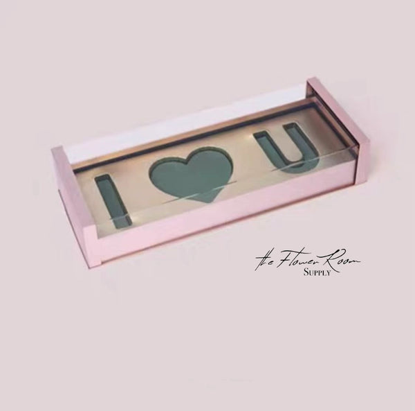 Bridget - I Heart You Rectangle Acrylic Box