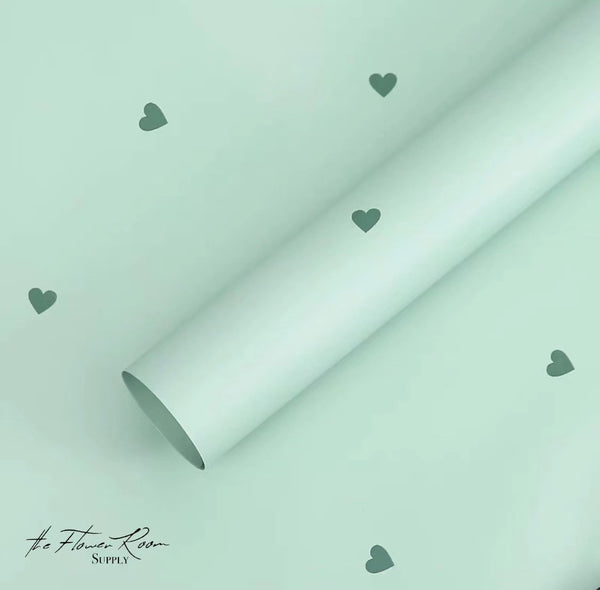 Little Hearts Waterproof Wrapping Paper