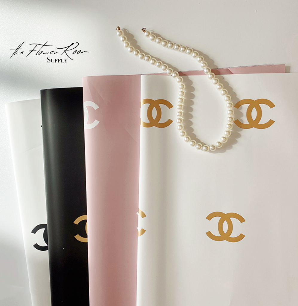 chanel bouquet wrapping paper