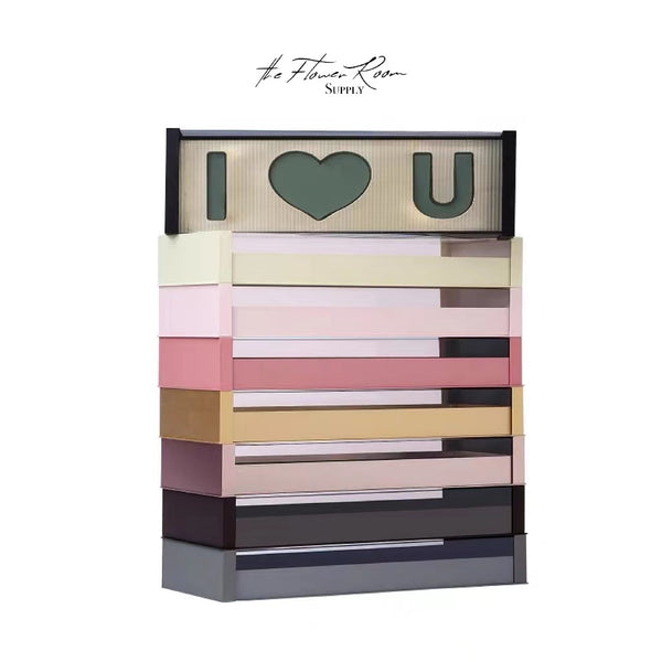 Bridget - I Heart You Rectangle Acrylic Box