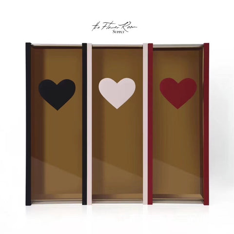 Amelia - rectangle acrylic box with heart